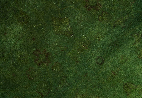 Hand Knotted Green Overdyed Traditional Oushak Design 9x12 Wool Area Rug
