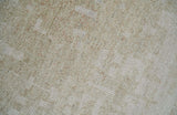 Hand Knotted Ivory and Beige Modern Contemporary Recycled Silk Area Rug