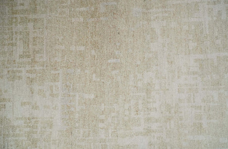 Hand Knotted Ivory and Beige Modern Contemporary Recycled Silk Area Rug