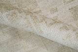 Hand Knotted Ivory and Beige Modern Contemporary Recycled Silk Area Rug