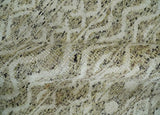Hand Knotted Ivory, Beige and Brown Modern Contemporary Southwestern Tribal Trellis Recycled Silk Area Rug