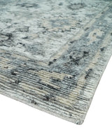 Hand Knotted Ivory, Silver and Beige Traditional Blended Wool Multi Size Rug
