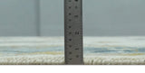 Hand Knotted Ivory, Silver and Blue Traditional Oushak Custom Made Wool Area Rug