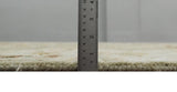 Hand Knotted Olive and Ivory Traditional Oushak Wool Rug
