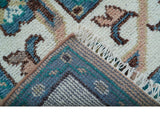 Hand knotted Peach Traditional Khotan Design 8x10 Wool Area Rug