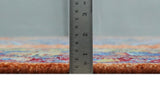 Hand Knotted Rust And Blue Traditional Multi Size Antique Wool Area Rug