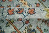 Hand Knotted Rust and Blue Traditional Turkish Tree of Life Multi Size Wool Rug
