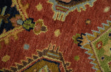 Hand Knotted Rust and Brown Antique Traditional Multi size wool Area Rug
