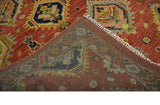 Hand Knotted Rust and Brown Antique Traditional Multi size wool Area Rug