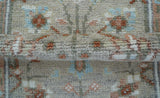 Hand knotted Silver And Rust Traditional Turkish Design 2.6x10 Wool Area Rug