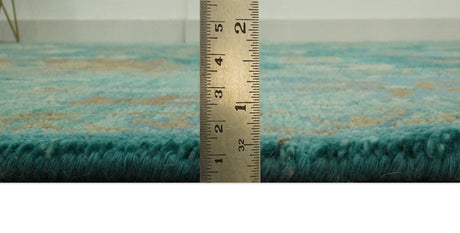 Hand Knotted Teal Traditional Oushak Multi size wool area rug