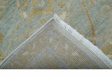 Hand Knotted Traditional Oushak Design Gray And Beige 8x10 Wool Rug