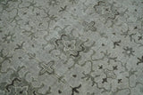 Hand Knotted Wool Blend Traditional Silver and Brown Area Rug