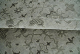 Hand Knotted Wool Blend Traditional Silver and Brown Area Rug