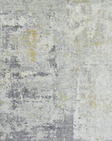 Hand Loom 6x9 Modern Abstract Gray and Ivory Area Rug