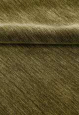 Hand Loomed Modern Green Solid Wool Area Rug