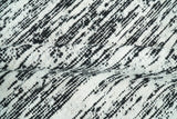 Hand Made 5x8 Black and Ivory Wool Area Rug