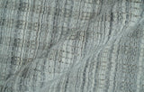 Hand Made 8x10 Modern Stripes Charcoal And Gray Blended Wool Area Rug