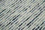 Hand Made Beige and Charcoal Wool Area Rug