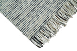Hand Made Beige and Charcoal Wool Area Rug