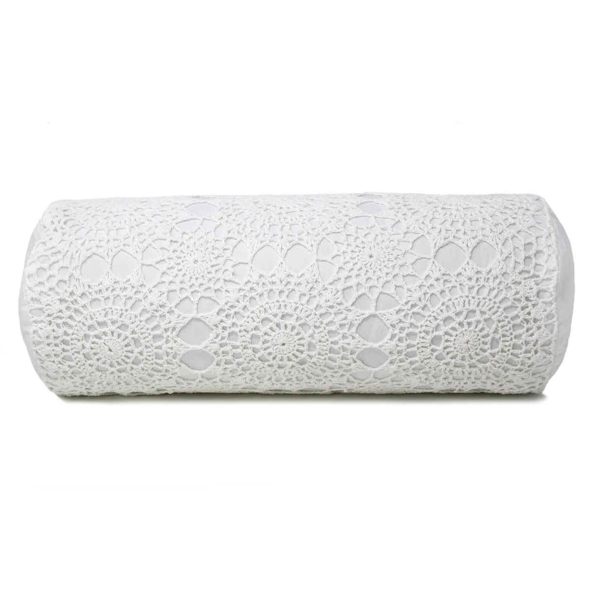 Hand Made Crochet Cotton Neckroll Pillow