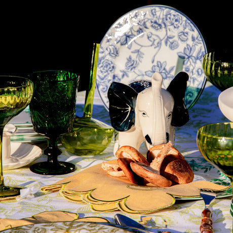 Hand-painted Embera and Nyala Elephants – Pair-Other Table Decoration-Parc Decor