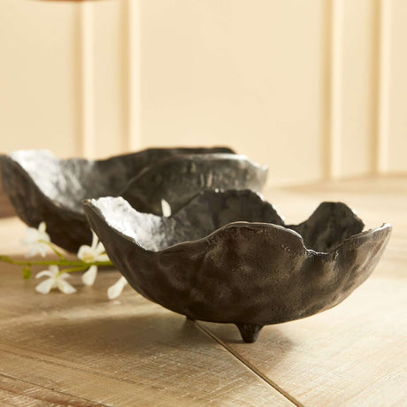 Hand-Sculpted Bronze Decorative Bowls (Set of 2)-Bowl-Parc Decor