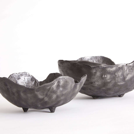 Hand-Sculpted Bronze Decorative Bowls (Set of 2)-Bowl-Parc Decor