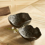 Hand-Sculpted Bronze Decorative Bowls (Set of 2)-Bowl-Parc Decor