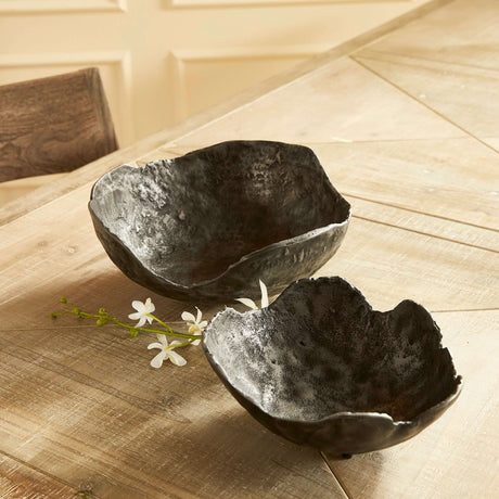 Hand-Sculpted Bronze Decorative Bowls (Set of 2)-Bowl-Parc Decor