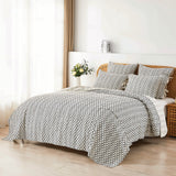 Hand Stitched Block Print Kantha Coverlets-Coverlet-Parc Decor