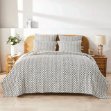 Hand Stitched Block Print Kantha Coverlets-Coverlet-Parc Decor