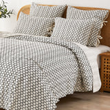 Hand Stitched Block Print Kantha Coverlets-Coverlet-Parc Decor