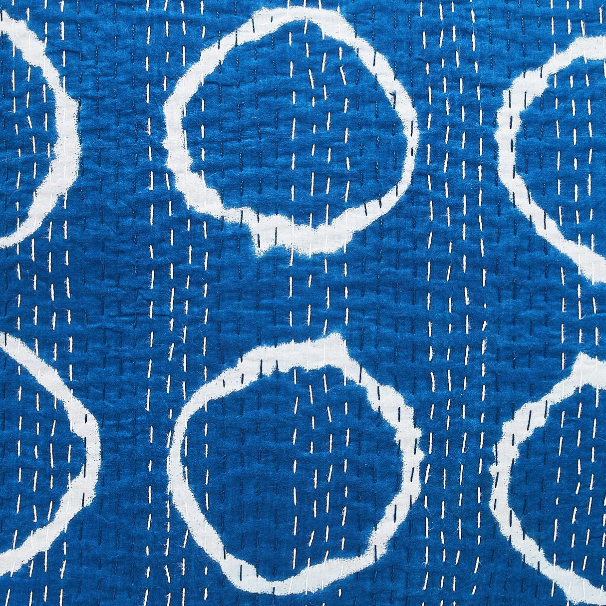 Hand Stitched Block Print Kantha Coverlets-Coverlet-Parc Decor