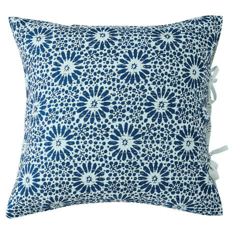 Hand Stitched Block Print Kantha Pillow Sham Pairs-Pillow Sham-Parc Decor