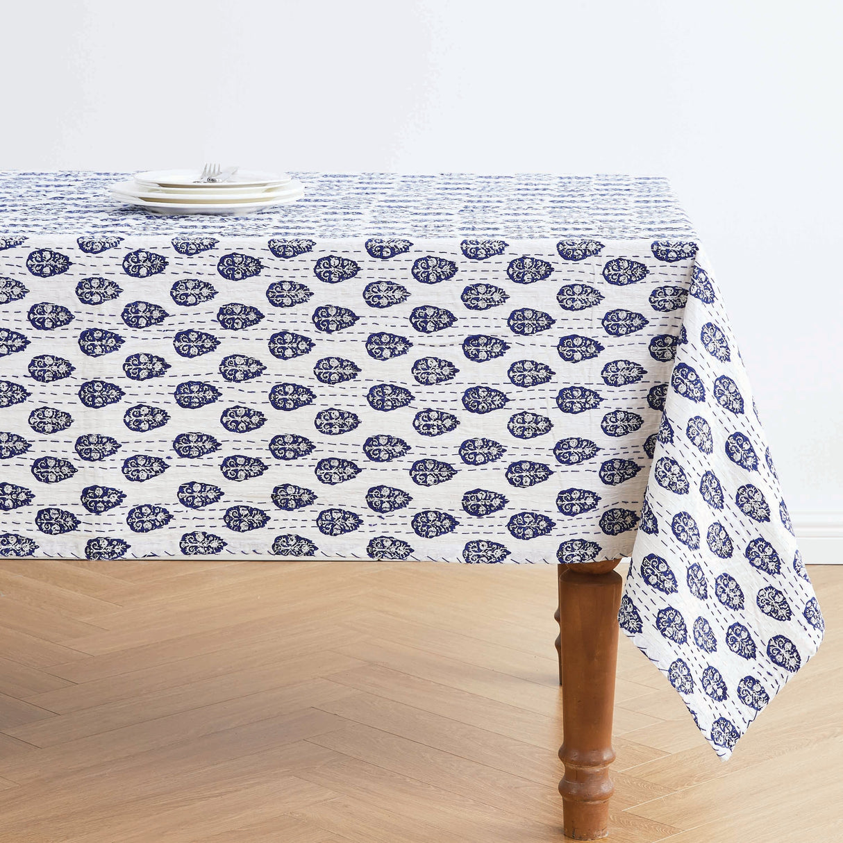 Hand Stitched Block Print Kantha Throws-Throw-Parc Decor