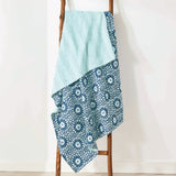 Hand Stitched Block Print Kantha Throws-Throw-Parc Decor