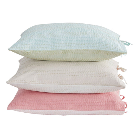 Hand Stitched Reversible Kantha Pillow Sham Pairs