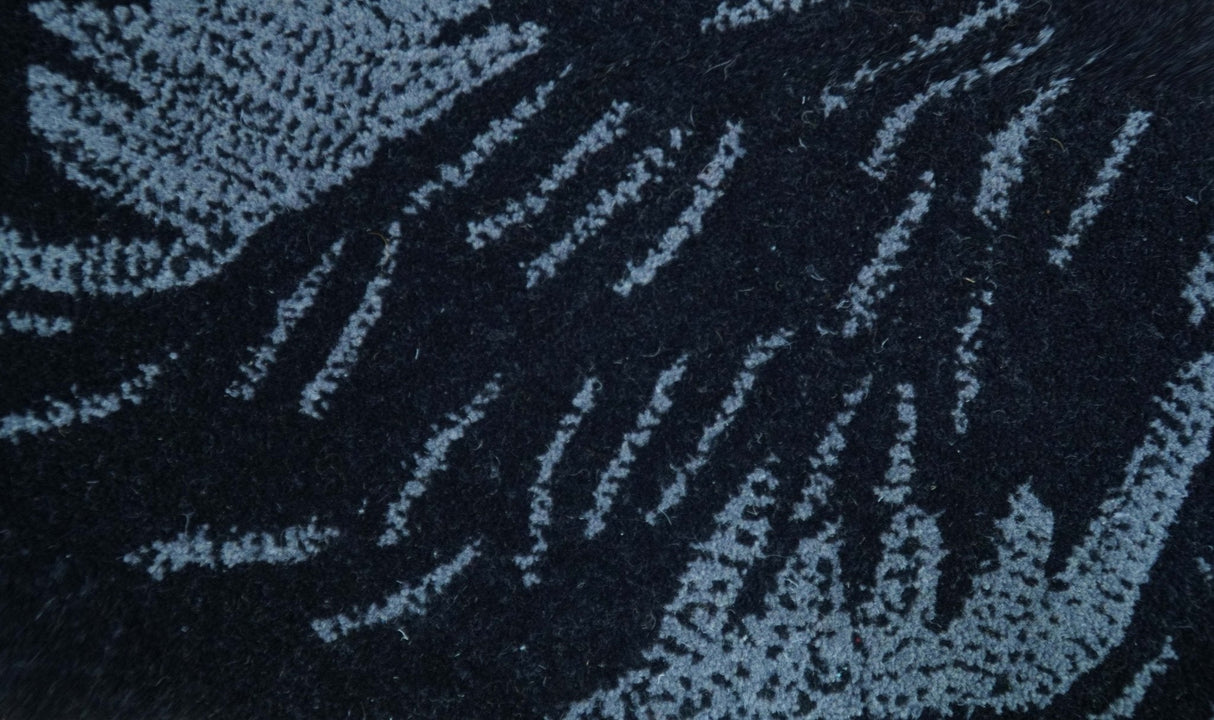 Hand Tufted 2x3 Animal Black Panther Wool Area Rug-Parc Decor