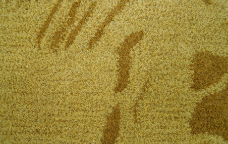 Hand Tufted 2x3 Animal Camel Wool Area Rug-Parc Decor