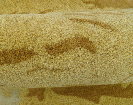 Hand Tufted 2x3 Animal Camel Wool Area Rug