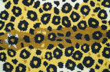 Hand Tufted 2x3 Gold Animal Leopard Wool Area Rug-Parc Decor
