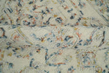 Hand Tufted 5x8 Beige and Blue Wool Textured Loop Area Rug