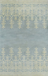 Hand Tufted 5x8 Gray And Beige Modern Style Wool Area Rug
