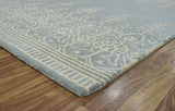 Hand Tufted 5x8 Gray And Beige Modern Style Wool Area Rug