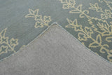 Hand Tufted 5x8 Gray And Beige Modern Style Wool Area Rug