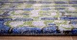 Hand Tufted 5x8 Modern Abstract Blue And Green Wool Area Rug