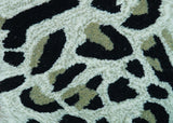 Hand Tufted Animal Cat White And Black 2x3 Wool Area Rug