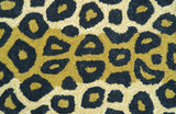 Hand Tufted Animal Leopard Gold And Black 3x5 Wool Area Rug-Parc Decor