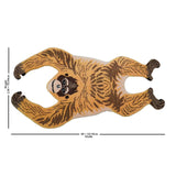 Hand Tufted Animal Monkey Brown 2x4 Wool Area Rug-Parc Decor